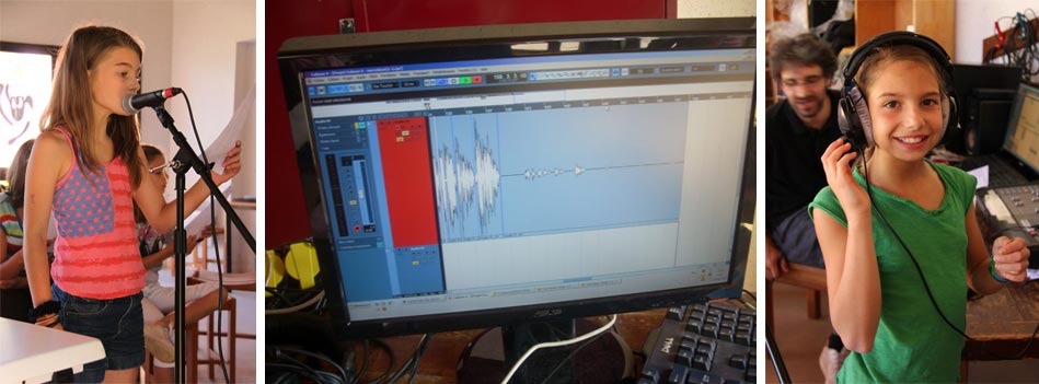 atelier musique - enregistrement des voix
